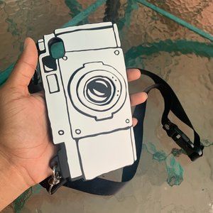 Black & White Retro Camera iPhone case